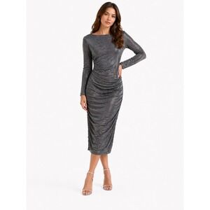 teri jon by rickie freeman metallic jacquard cocktail dress Off The Shoulder Metallic Jacquard A-Line Gown – Terijon.com